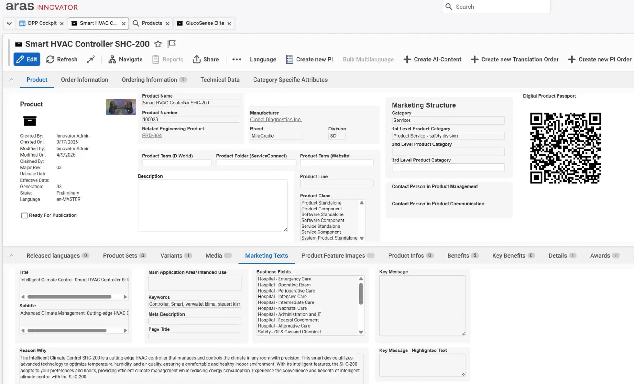 Digital Product Passport (DPP) für Aras PLM - mediatec.net